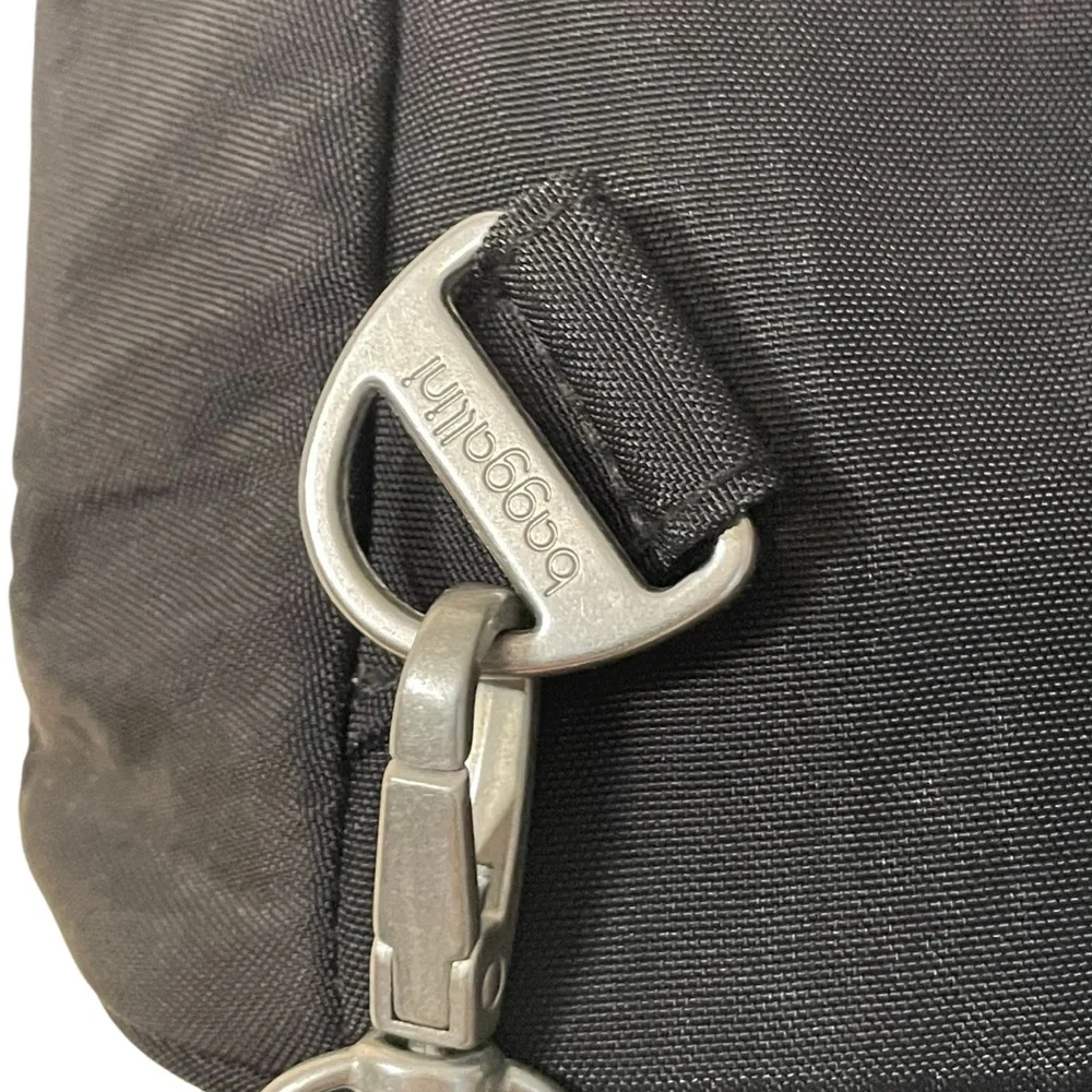 Baggallini Dallas Black Nylon Convertible Strap Small Travel Backpack